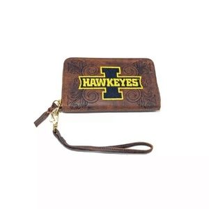 New Leather Iowa Hawkeyes University Wallet Gameday Boots